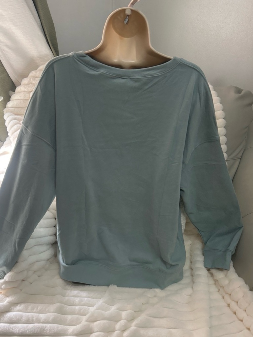 Everyday Relaxed Crewneck Sweatshirt in Sage - Picture 2 of 2